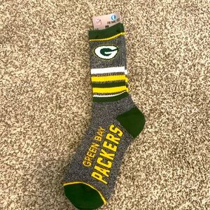 Green Bay Packers socks! Brand new, with tags. Size large. NFL shop.